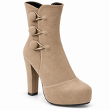 BOOT HEELS SUEDE - R-1