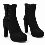 BOOT HEELS SUEDE - R-1