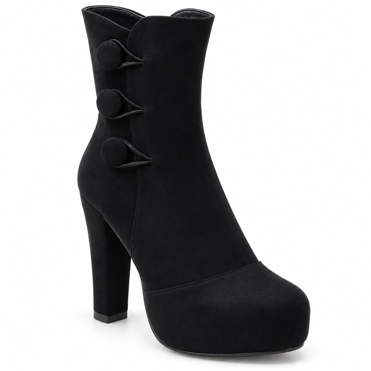 BOOT HEELS SUEDE - R-1