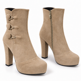 BOOT HEELS SUEDE - R-1