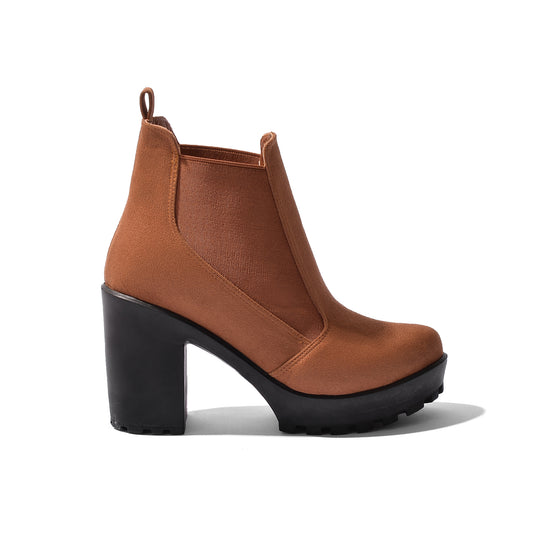 BOOT HEELS SUEDE - R-13