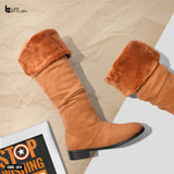 LONG BOOT FLATS SUEDE  LB-9