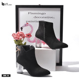 BOOT HEELS SUEDE - R-8