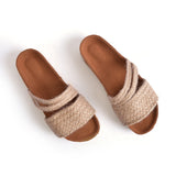 Slipper Heel burlap SL-121