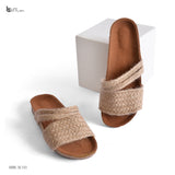 Slipper Heel burlap SL-121