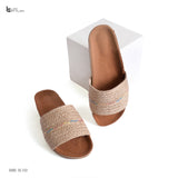 Slipper Heel burlap SL-122