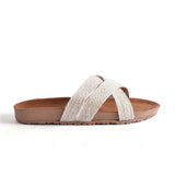 Slipper Flat Burlap SL-120