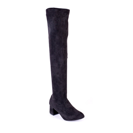 LONG BOOTS HEELS SUEDE - LB-3