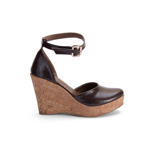 Sandal Wedge Leather W-10