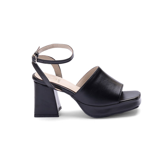 Leather Heel Sandal H-8
