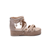 Sandal Flat Burlap K-12