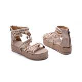 Sandal Flat Burlap K-12