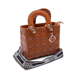 Leather Bag DR With Fabric Handle-BA-2