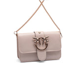 Leather Bag With a Metal Chain Handle-BA-11