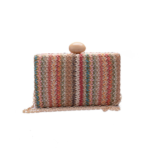 Pastel Woven Clutch Bag-VS-41