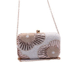 Embellished Pearl & Sequin Evening Clutch - VS-31