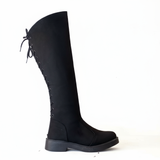 Long Boot Suede With Rope and Zipper LB-46