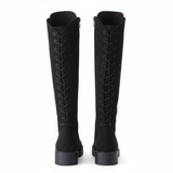 Long Boot Suede With Rope and Zipper LB-46