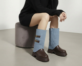 Long Boot Leather And Jeans LB-50