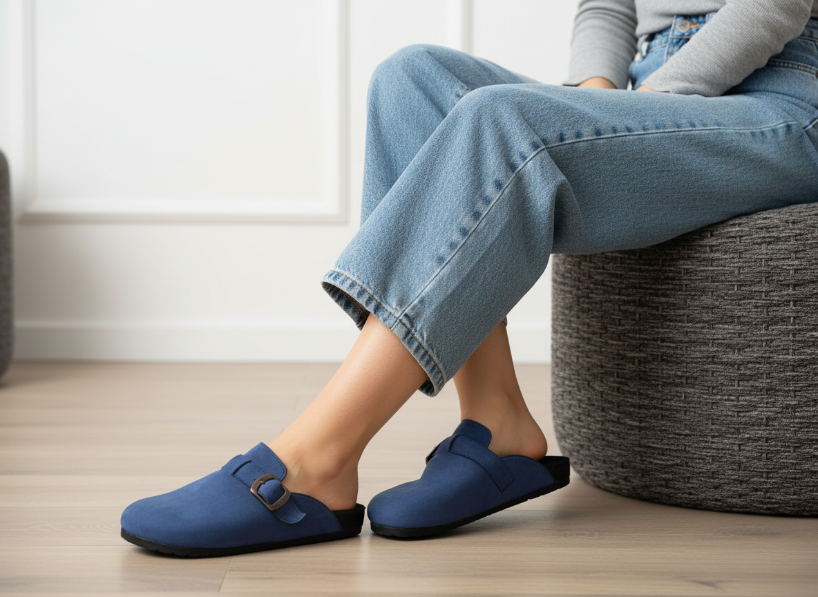 Mules Flat Suede SB-15