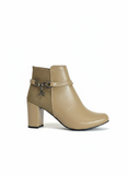 Ankle Boot Heels Suede And Leather R-17