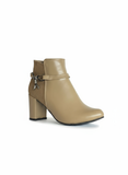 Ankle Boot Heels Suede And Leather R-17