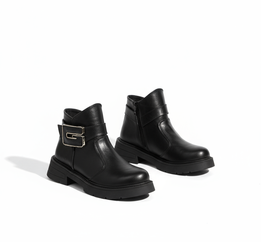 Ankle Boot Flat Leather G-56