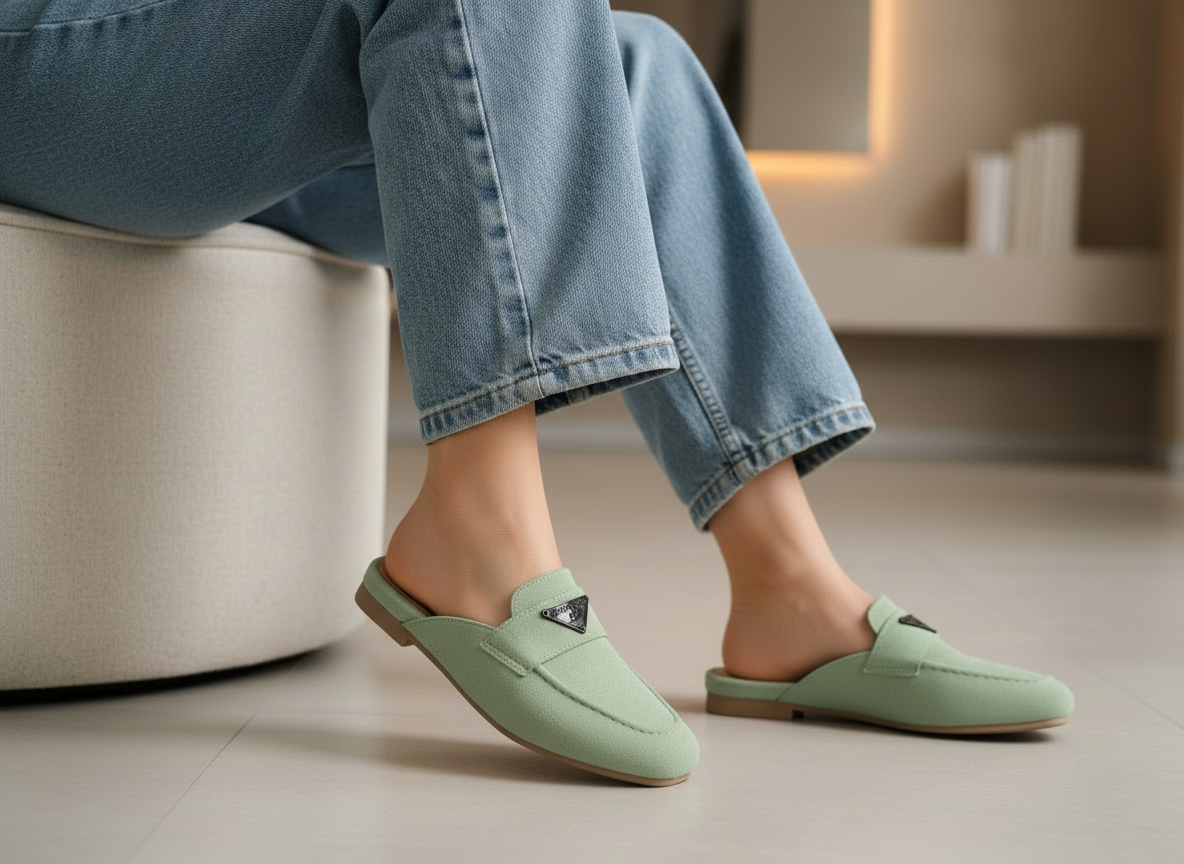 Mule Suede Flat Stylish SB-24