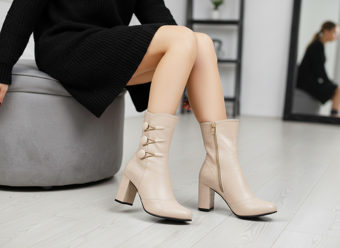 BOOT HEELS LEATHER R-3