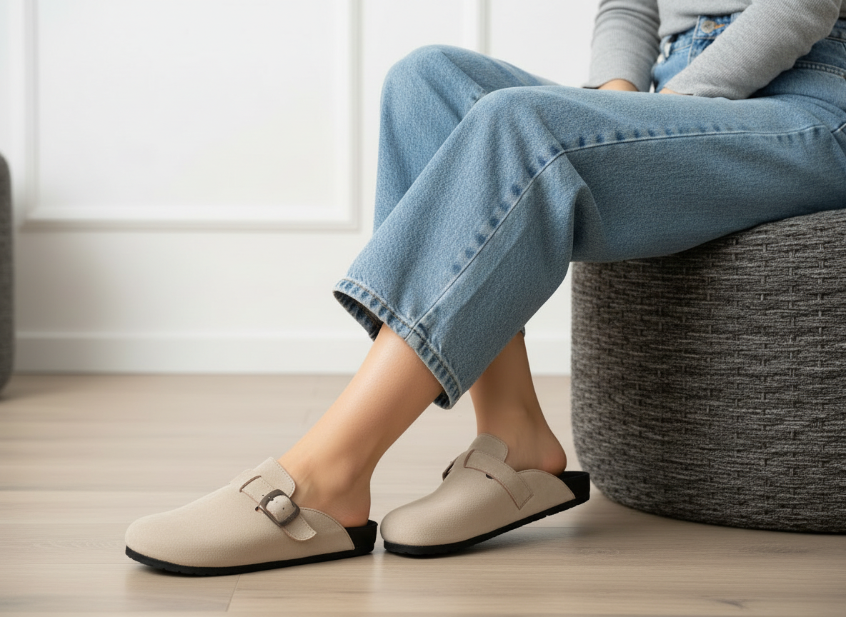 Mules Flat Suede SB-15