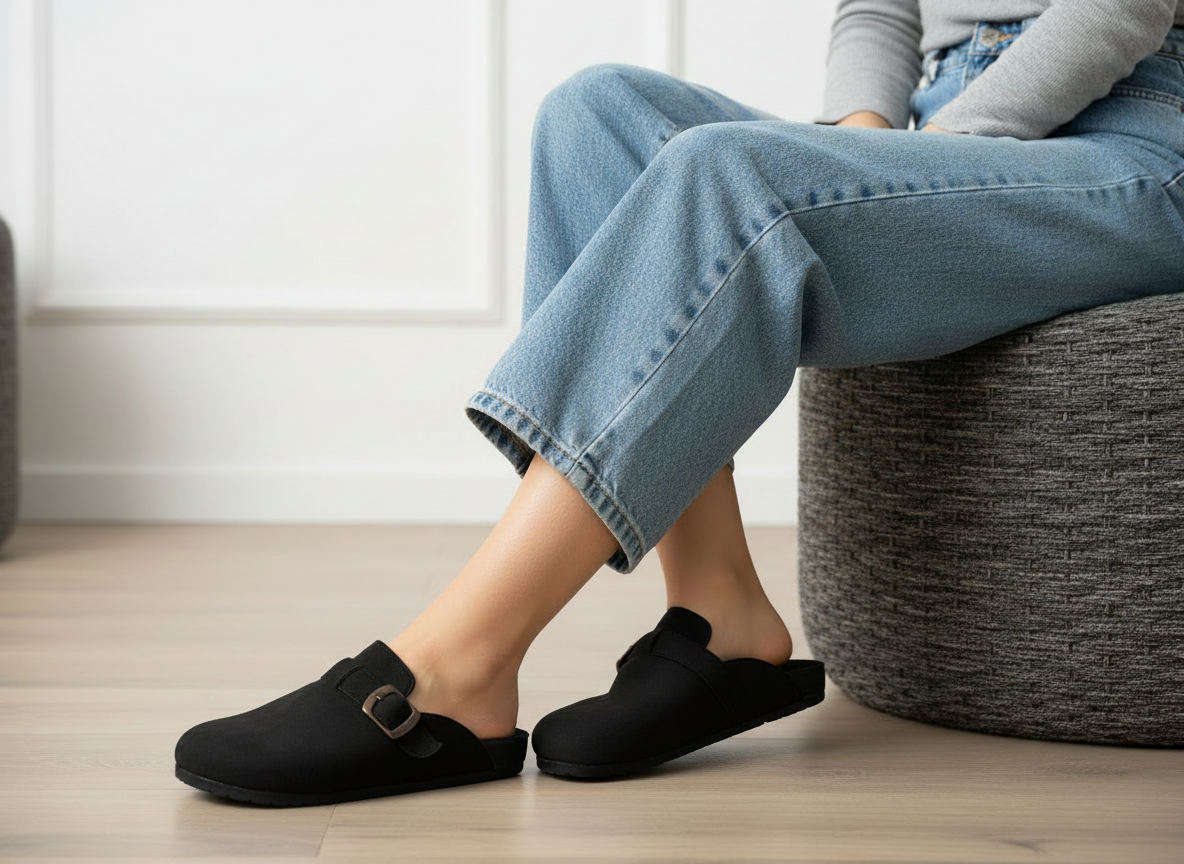 Mules Flat Suede SB-15