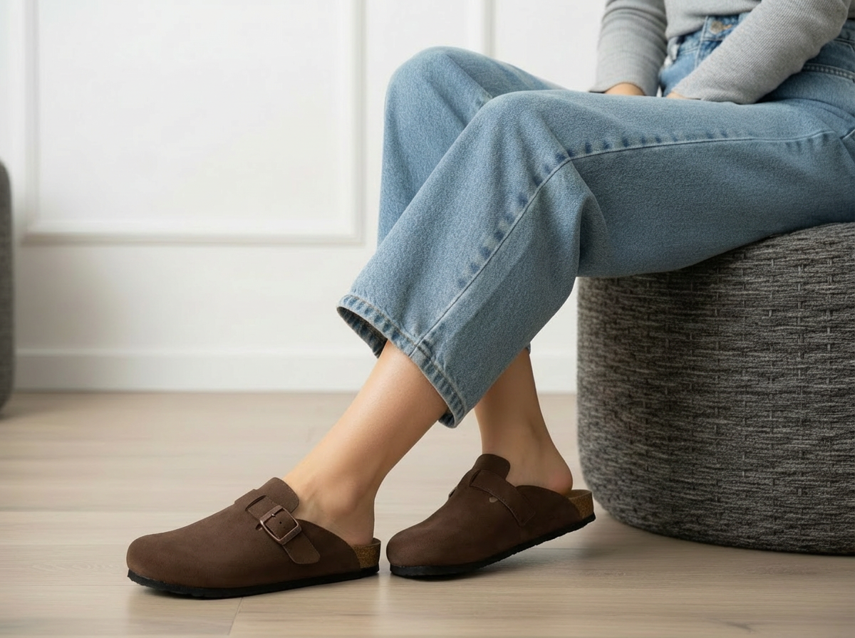 Mules Flat Suede SB-15