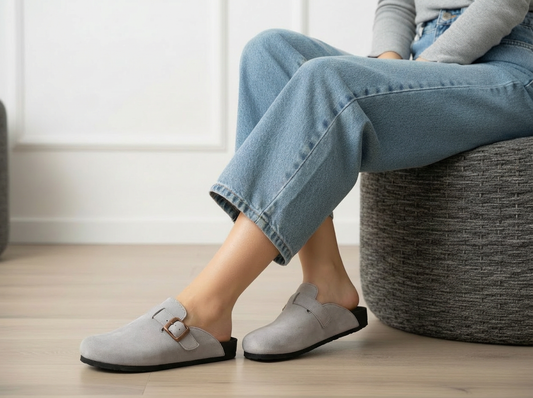 Mules Flat Suede SB-15