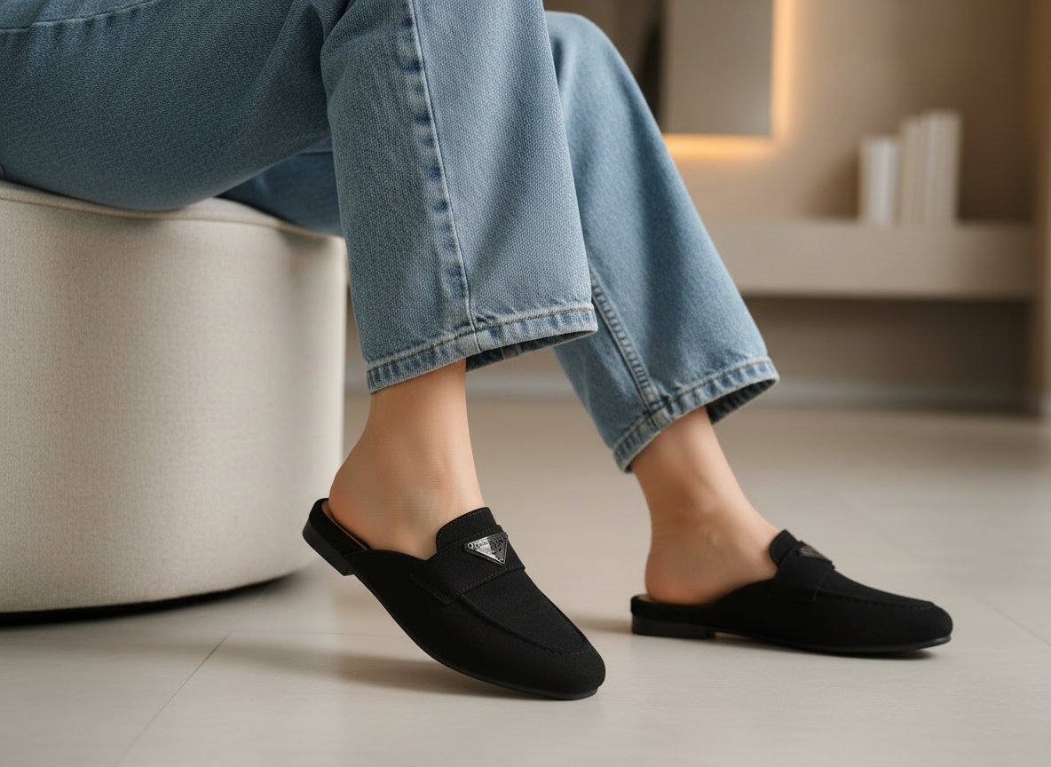 Mule Suede Flat Stylish SB-24