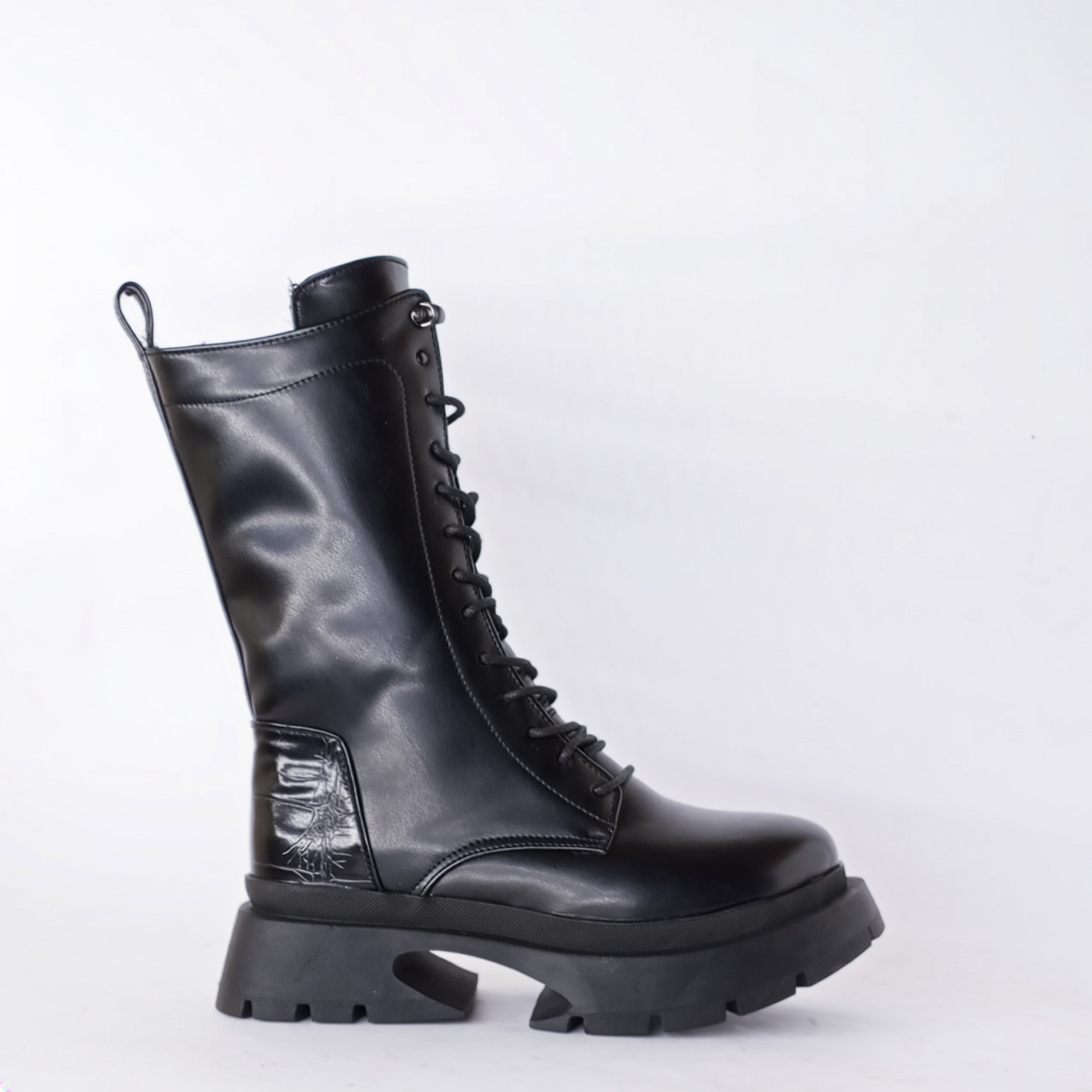 Ankle Boot Leather With Zipper Elegant E-105