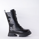 Ankle Boot Leather With Zipper Elegant E-105