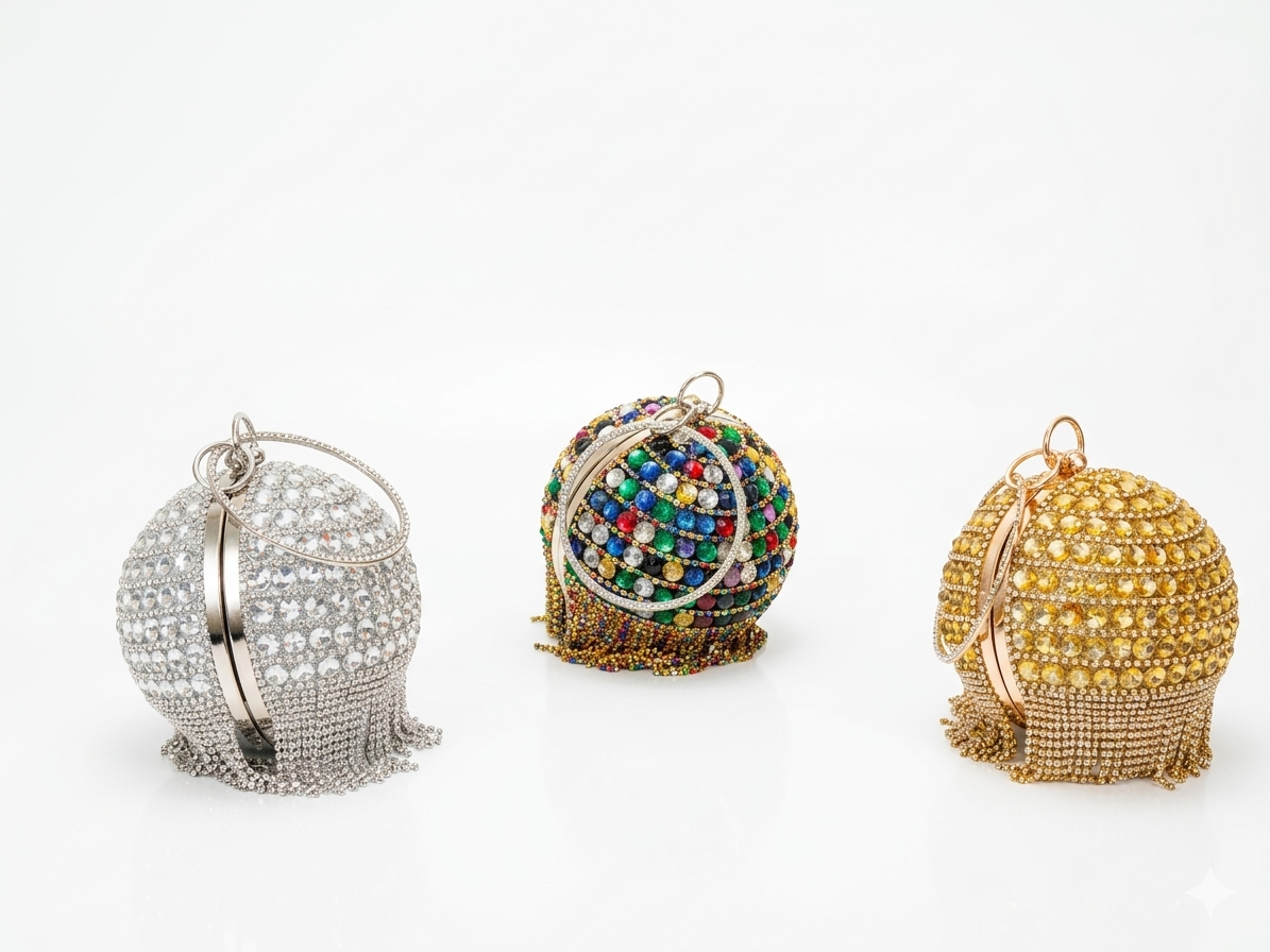 Crossbody evening bag Round shape ZS-2