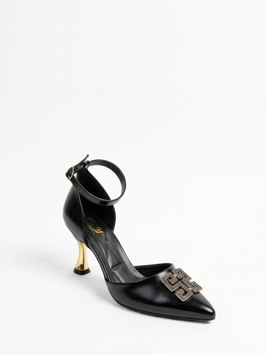 Shoes Heels Leather Classic F-619