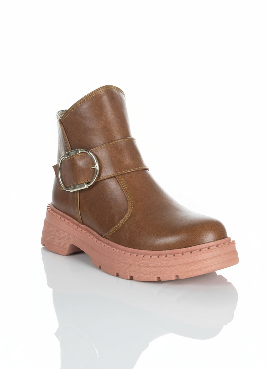 Ankle Boot Leather Easy to wear G-58