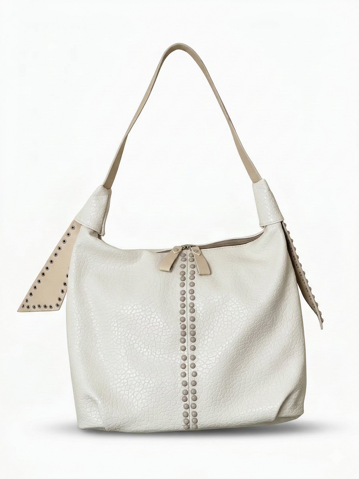 Shoulder Bag Leather with metal studs ZH-15