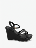 Sandal Wedge Leather With Straps W-12
