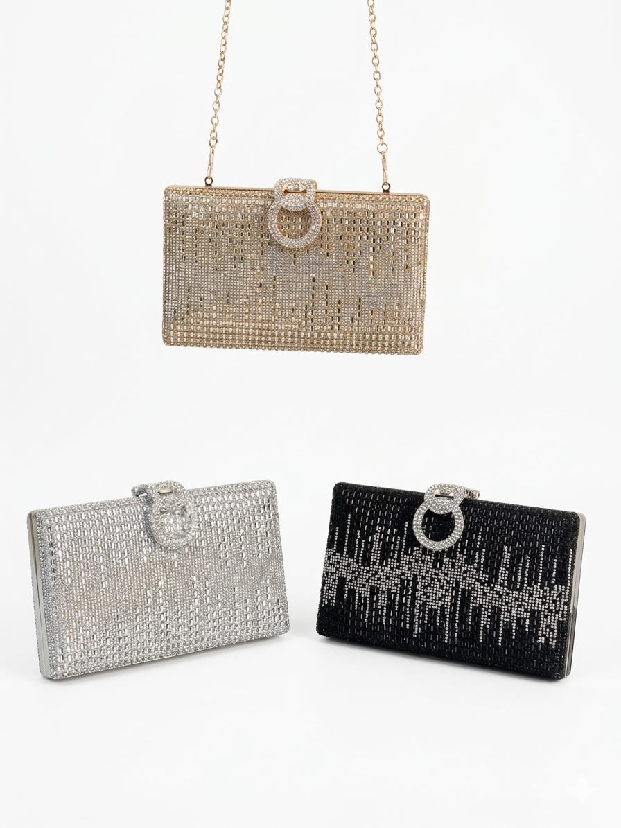 crossbody evening bag Charmingly elegant with a circular lock ZS-9