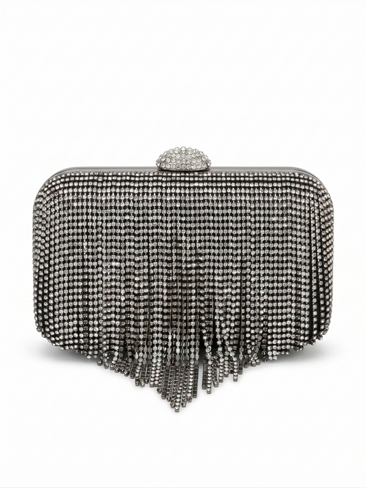 crossbody evening bag with cascading waterfall design ZS-8