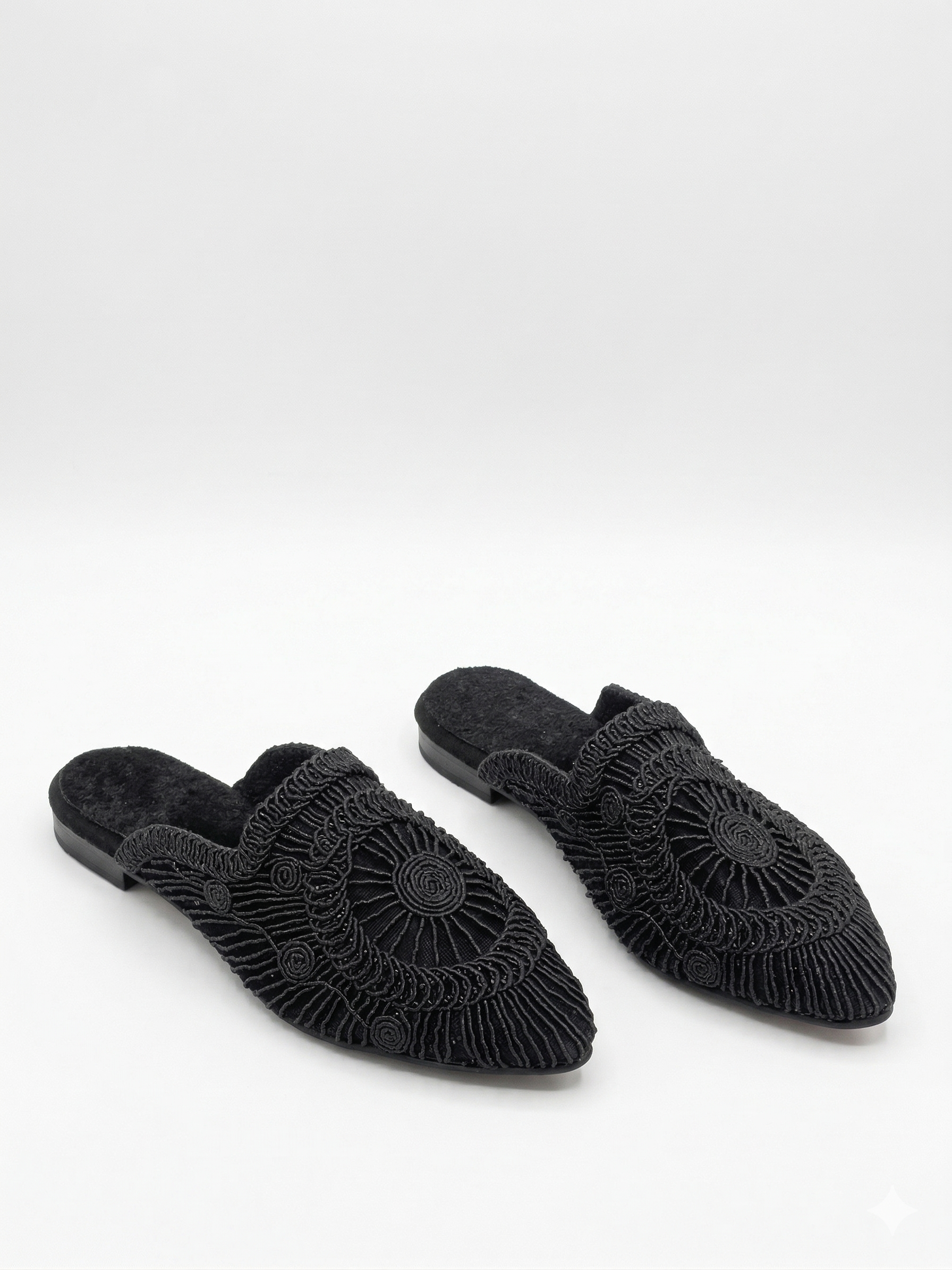 Mules Flat Fabric Distinctive SB-703