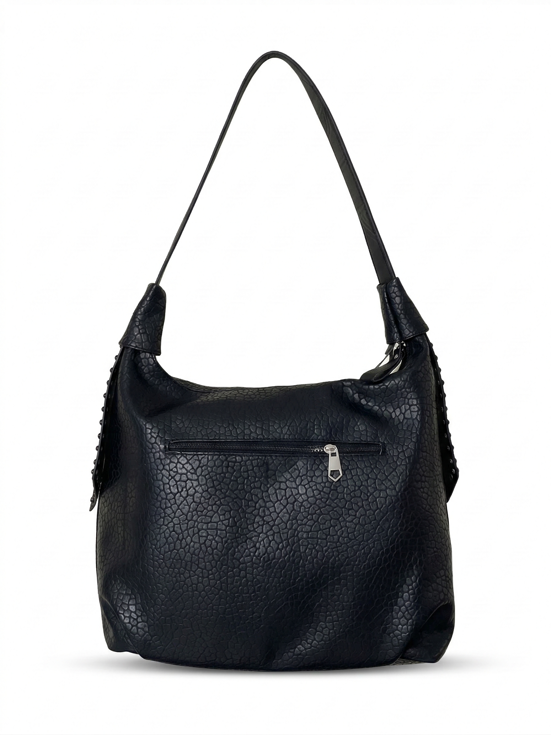 Shoulder Bag Leather with metal studs ZH-15
