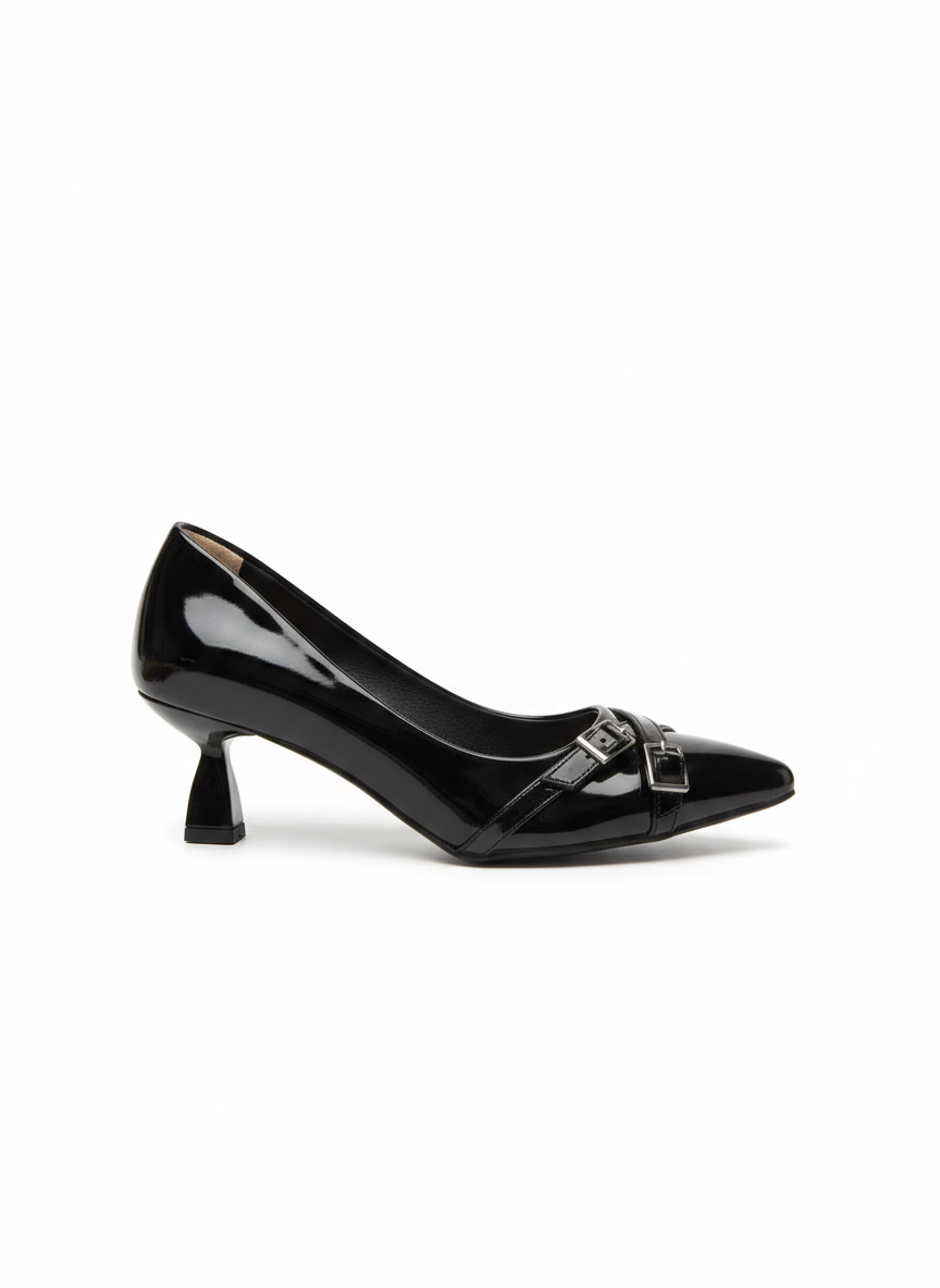 Shoes Heels With Buckle Leather GZ-902