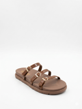 Slipper Flat Leather with Straps - SL-216