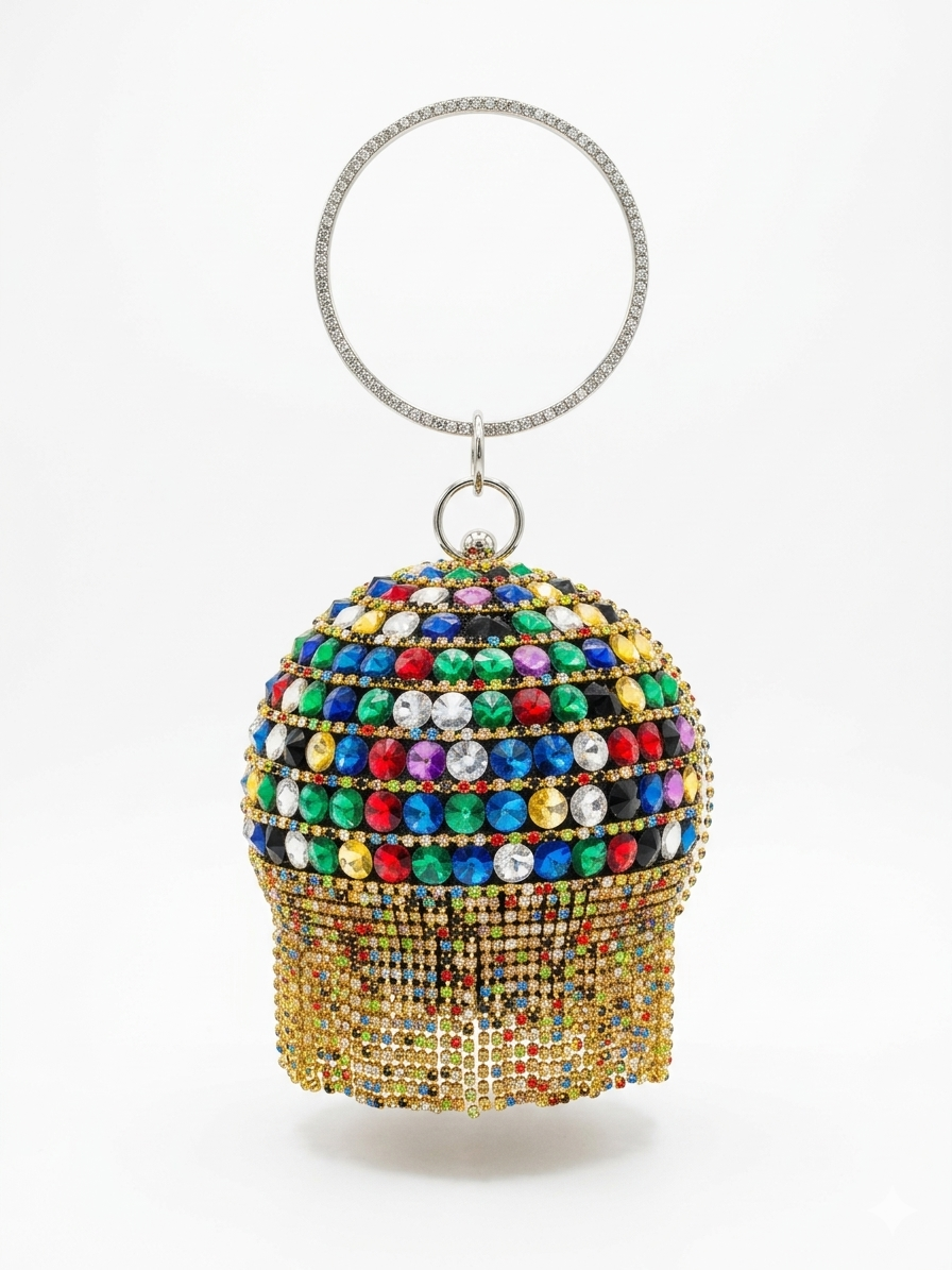 Crossbody evening bag Round shape ZS-2
