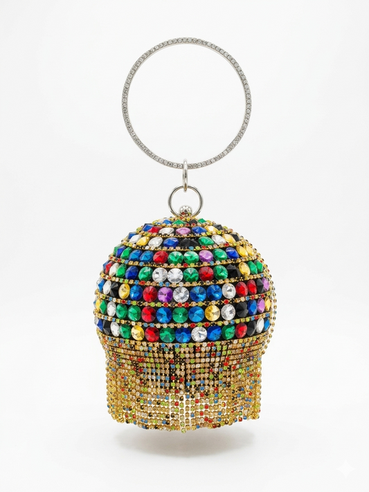 Crossbody evening bag Round shape ZS-2