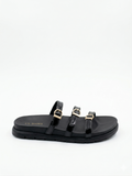 Slipper Flat Leather with Straps - SL-216